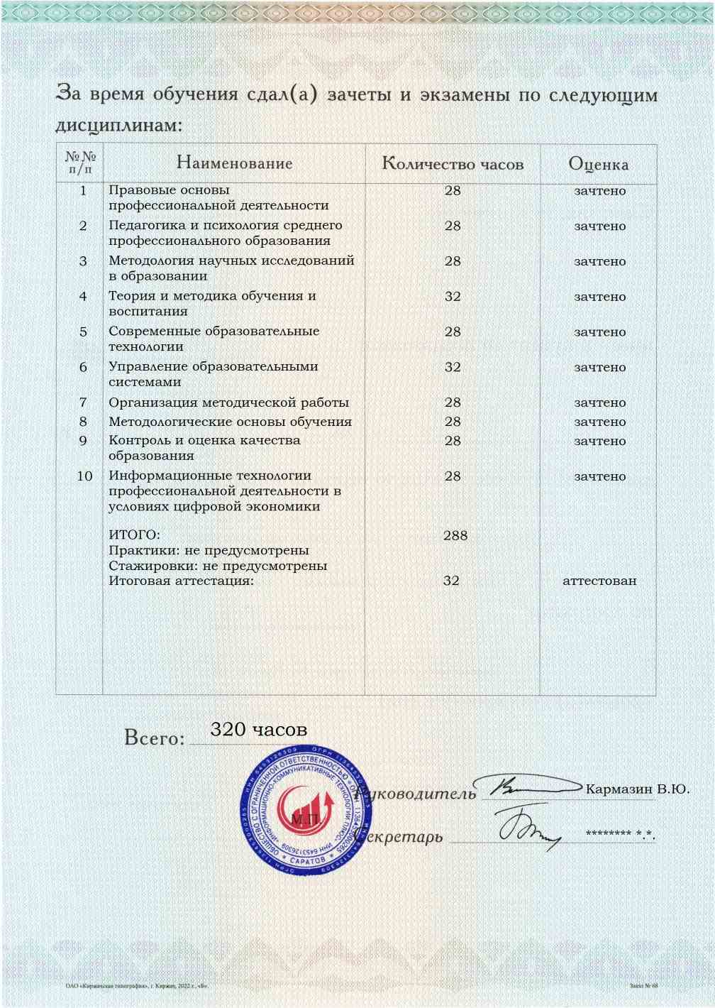 Методист. Организация методической работы в сфере среднего профессионального образования. Курс профессиональной переподготовки, обучение по ФГОС