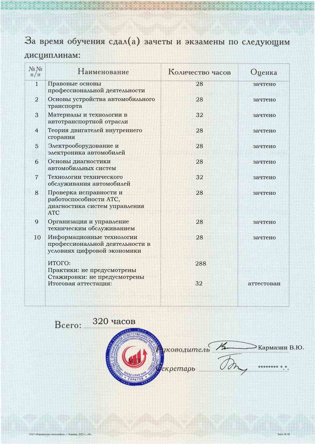 Техническое обслуживание и ремонт автомобильного транспорта. Курс профессиональной переподготовки, обучение по ФГОС