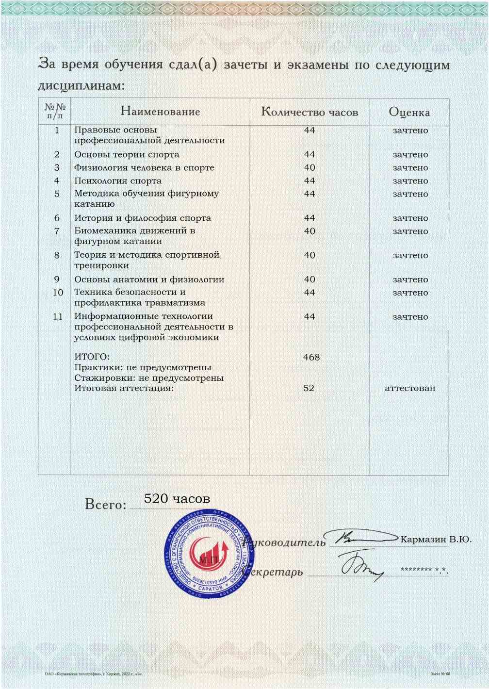 Тренер по фигурному катанию. Курс профессиональной переподготовки, обучение по ФГОС